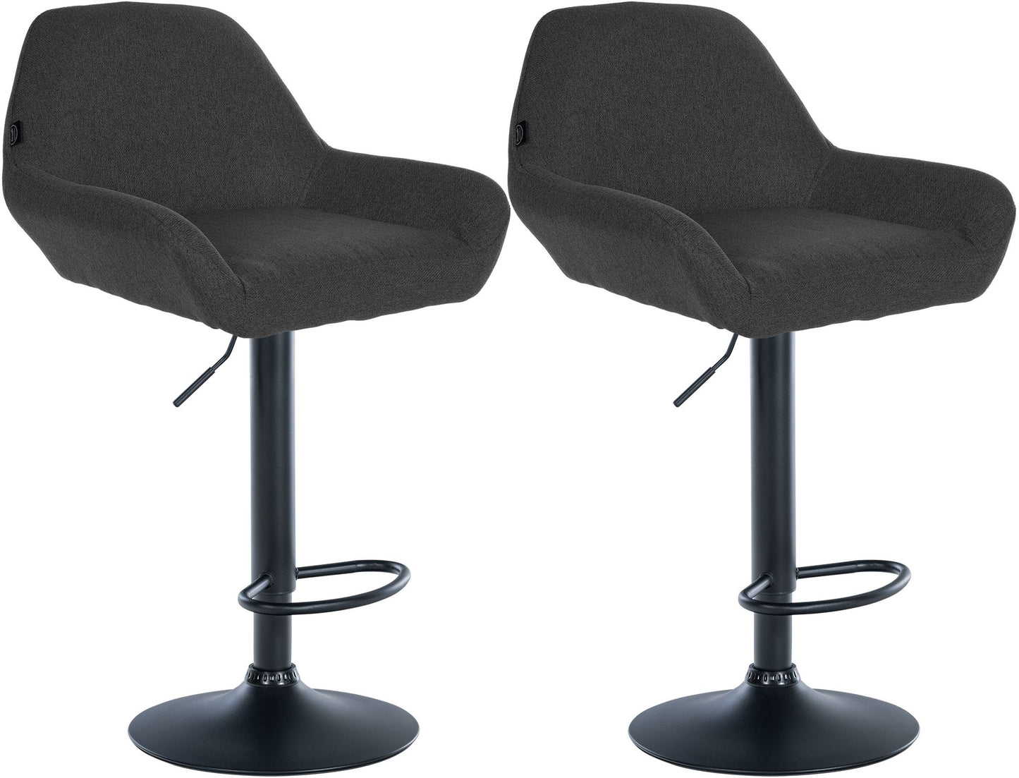 2er Set Barhocker Braga Stoff
