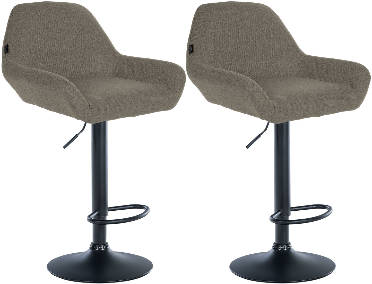2er Set Barhocker Braga Stoff