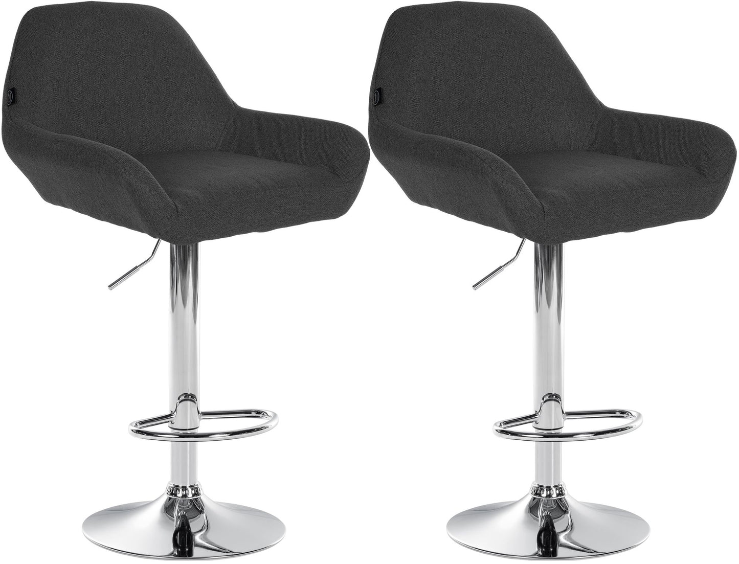 2er Set Barhocker Braga Stoff