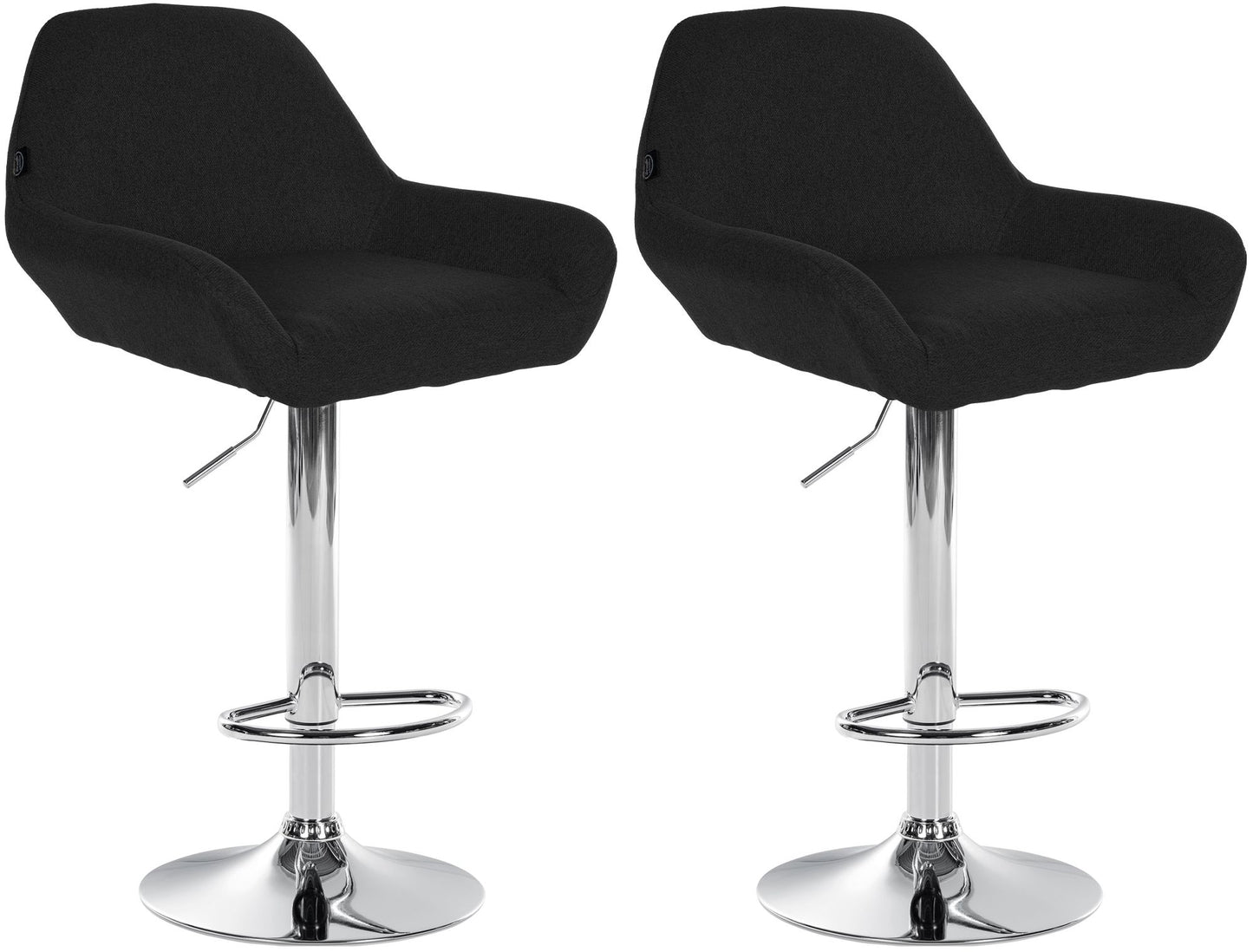 2er Set Barhocker Braga Stoff