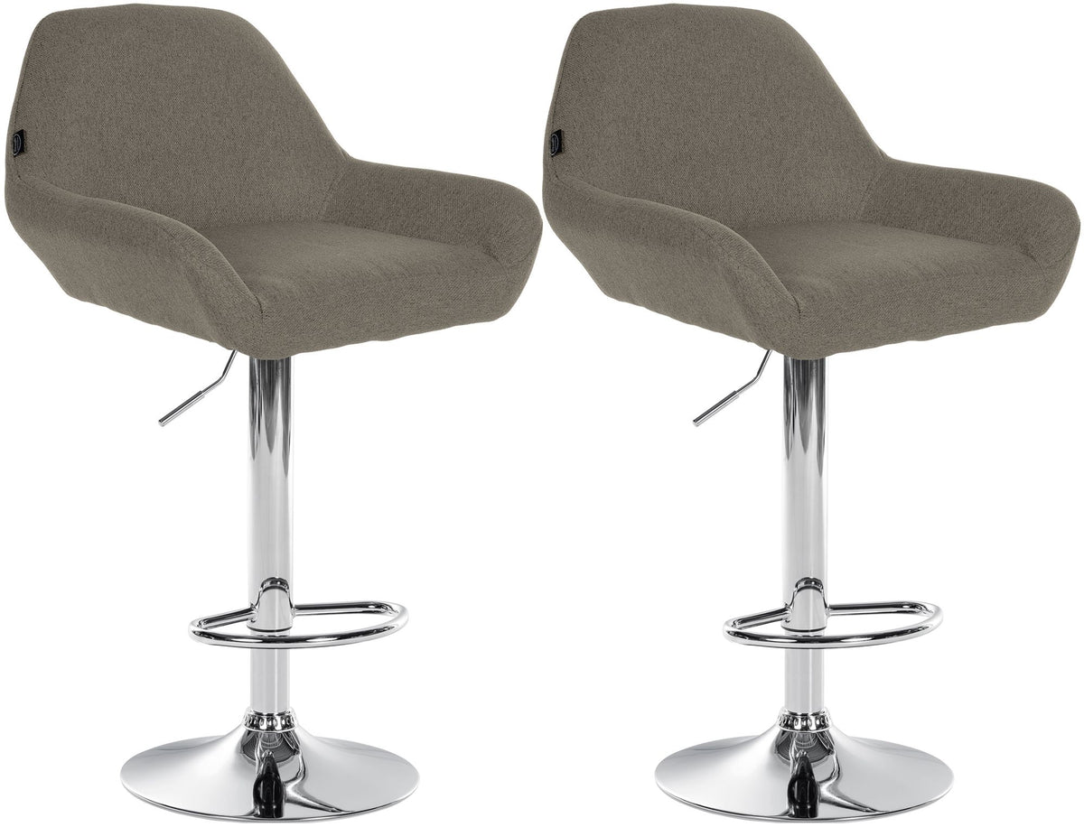 2er Set Barhocker Braga Stoff