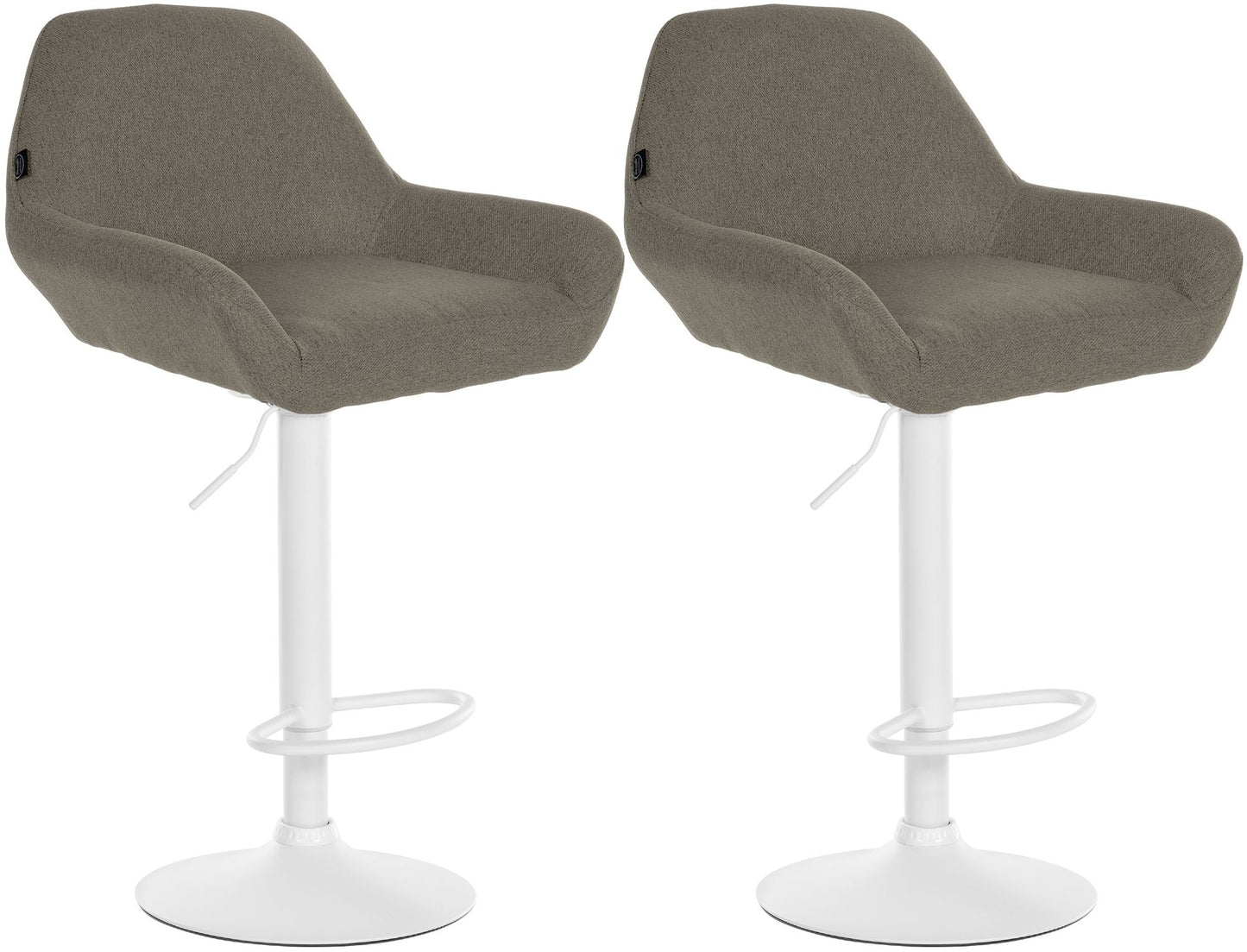 2er Set Barhocker Braga Stoff