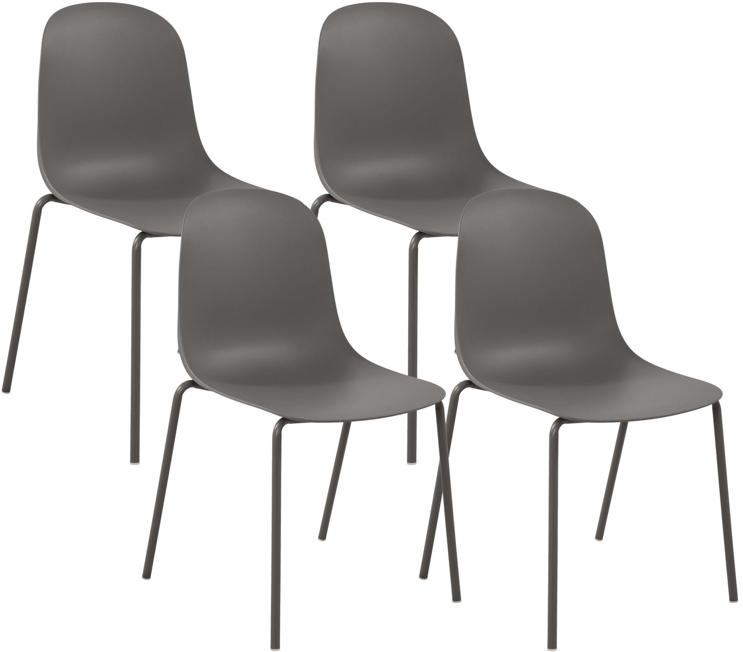 4er Set Stapelstühle Hardin