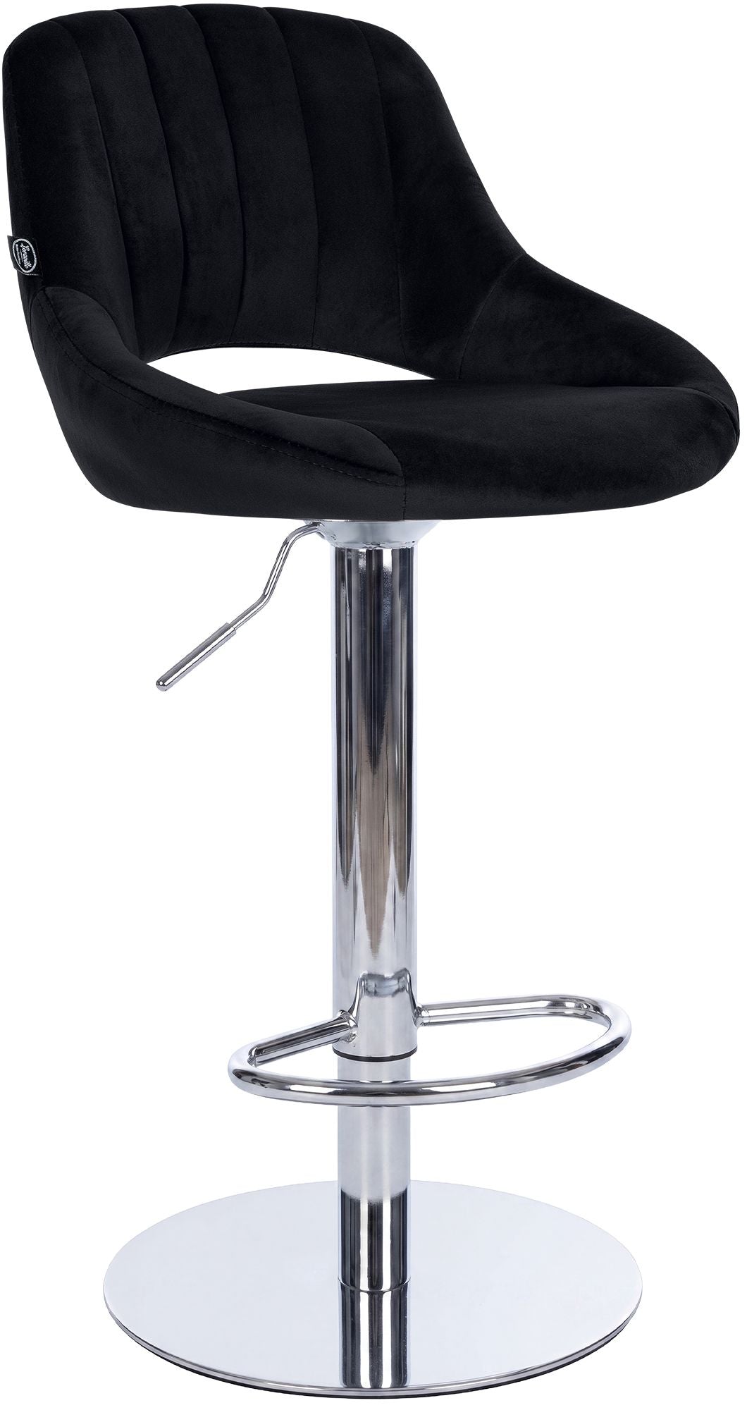 Barhocker Milet Chrom mit extra schwerem Standfuß