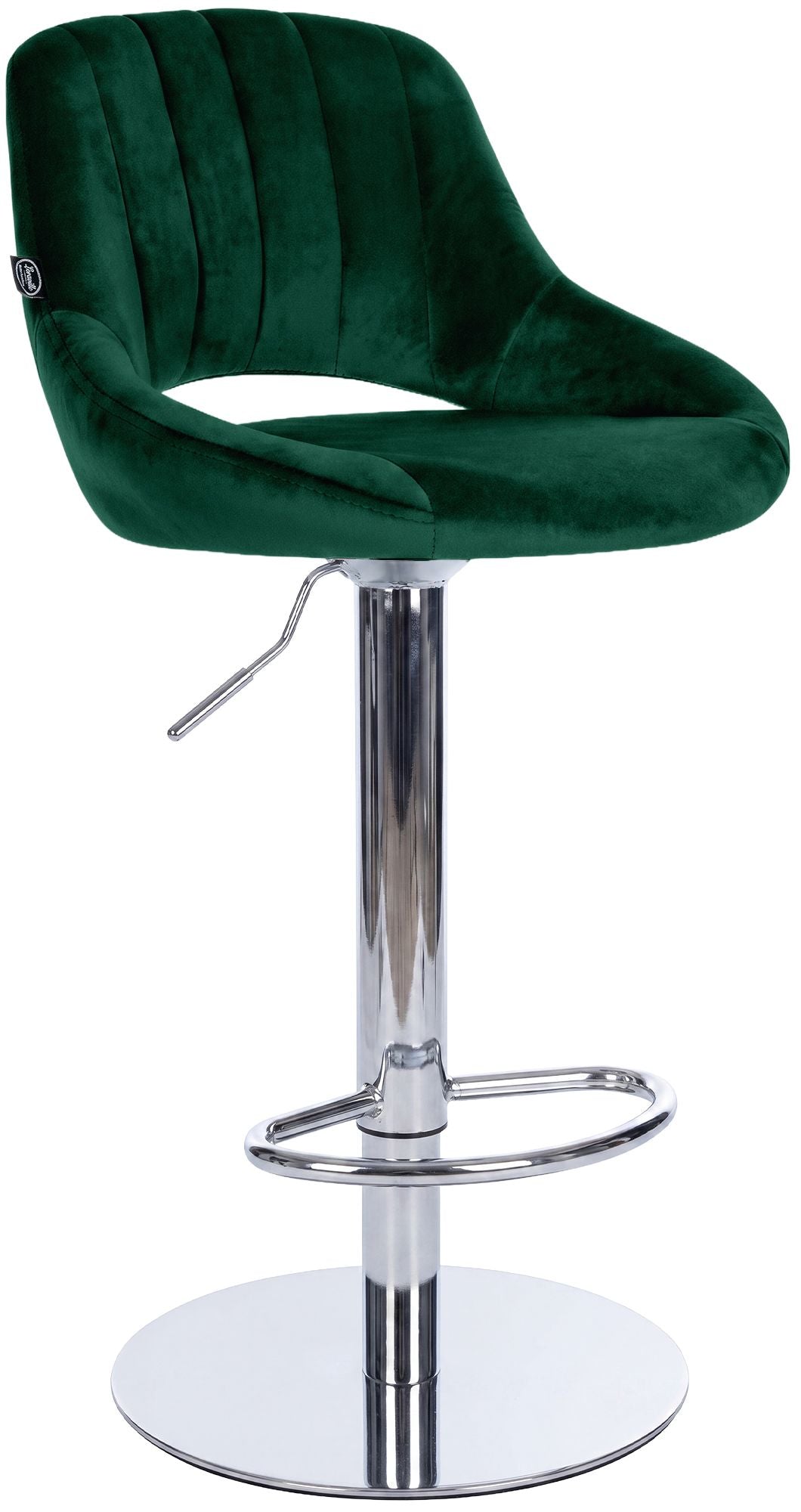 Barhocker Milet Chrom mit extra schwerem Standfuß