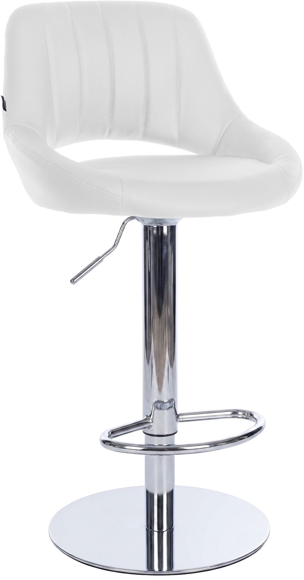 Barhocker Milet Chrom mit extra schwerem Standfuß