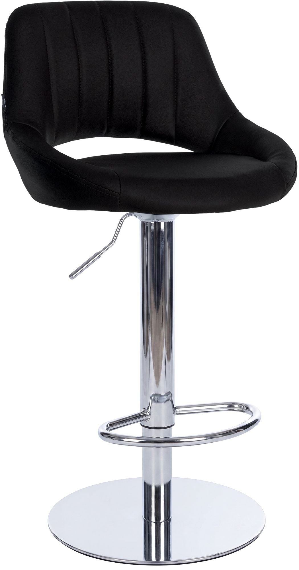 Barhocker Milet Chrom mit extra schwerem Standfuß