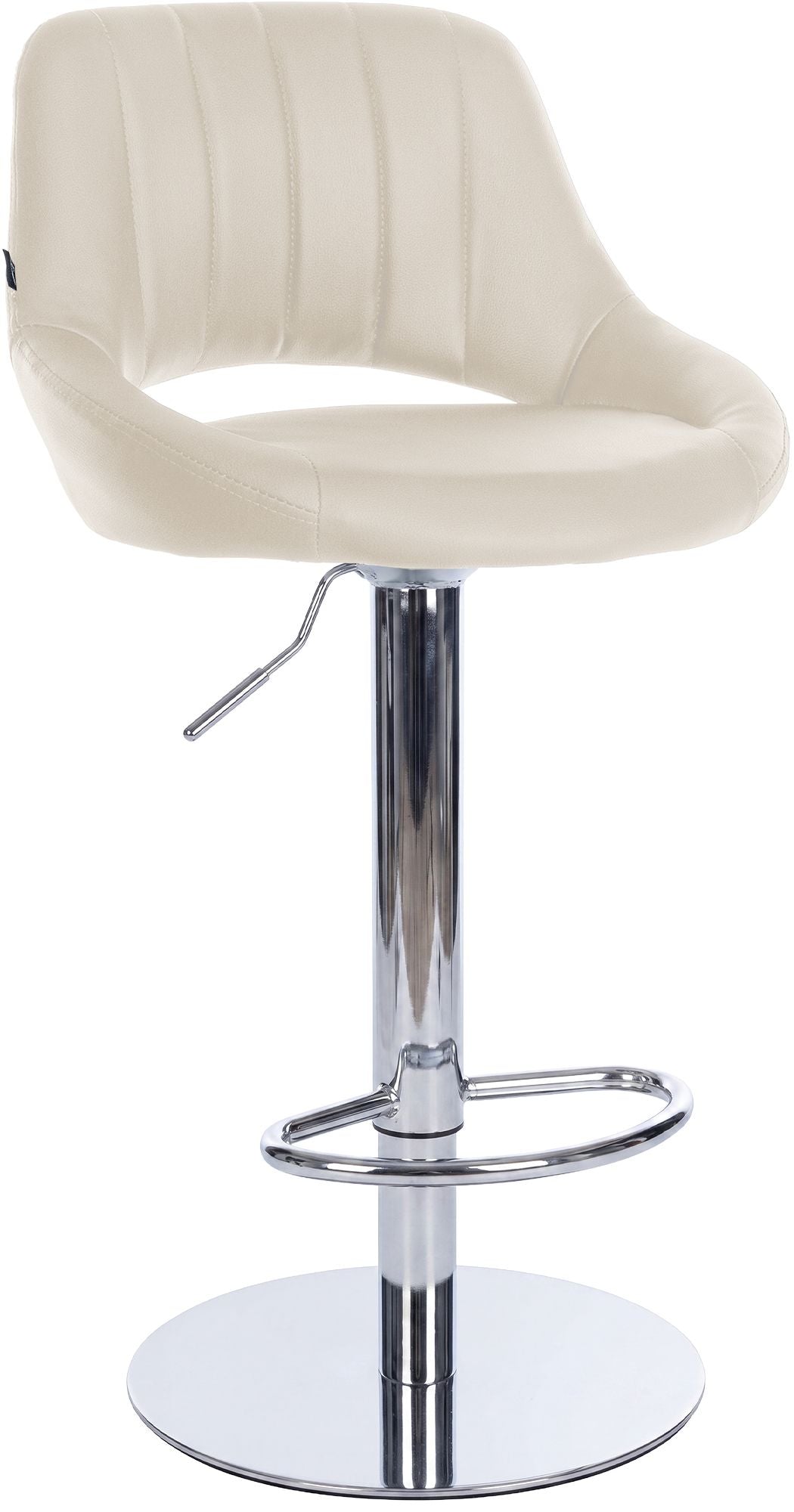 Barhocker Milet Chrom mit extra schwerem Standfuß