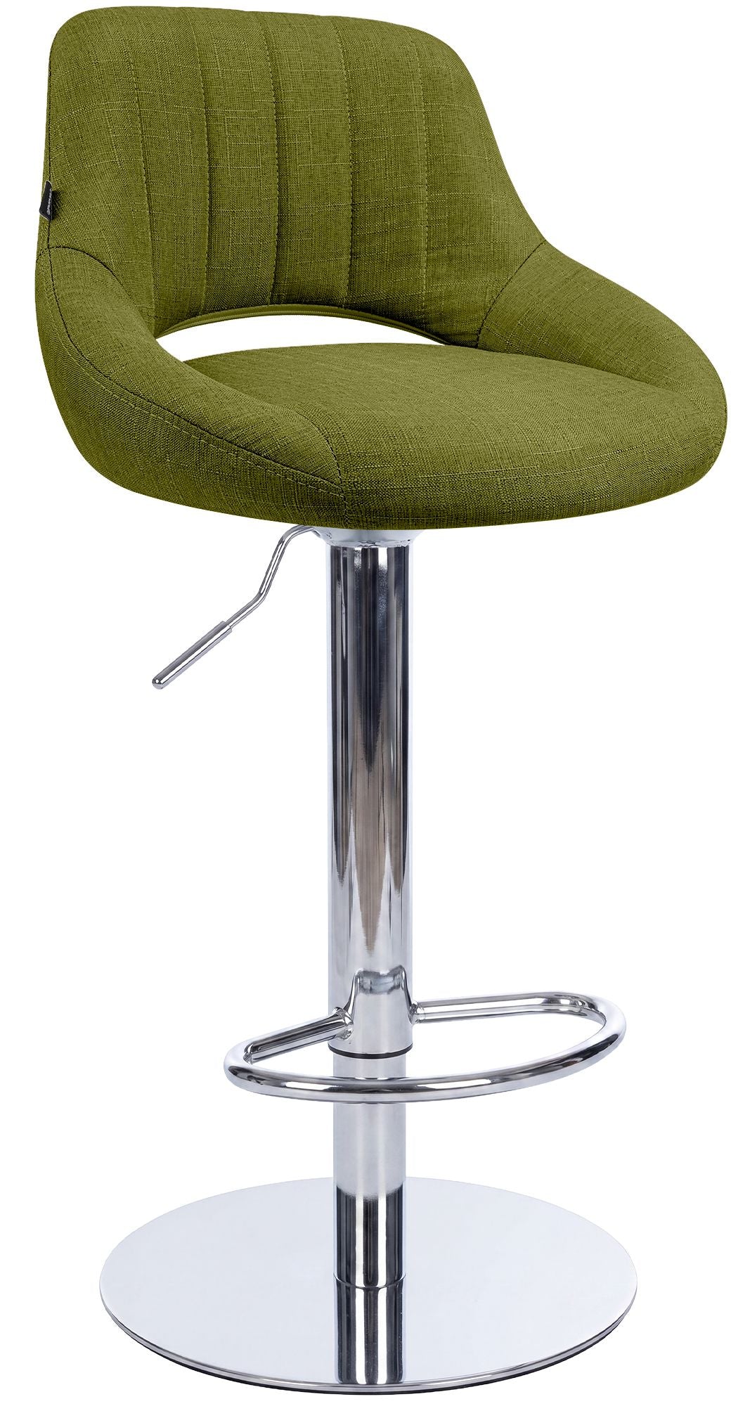 Barhocker Milet Chrom mit extra schwerem Standfuß