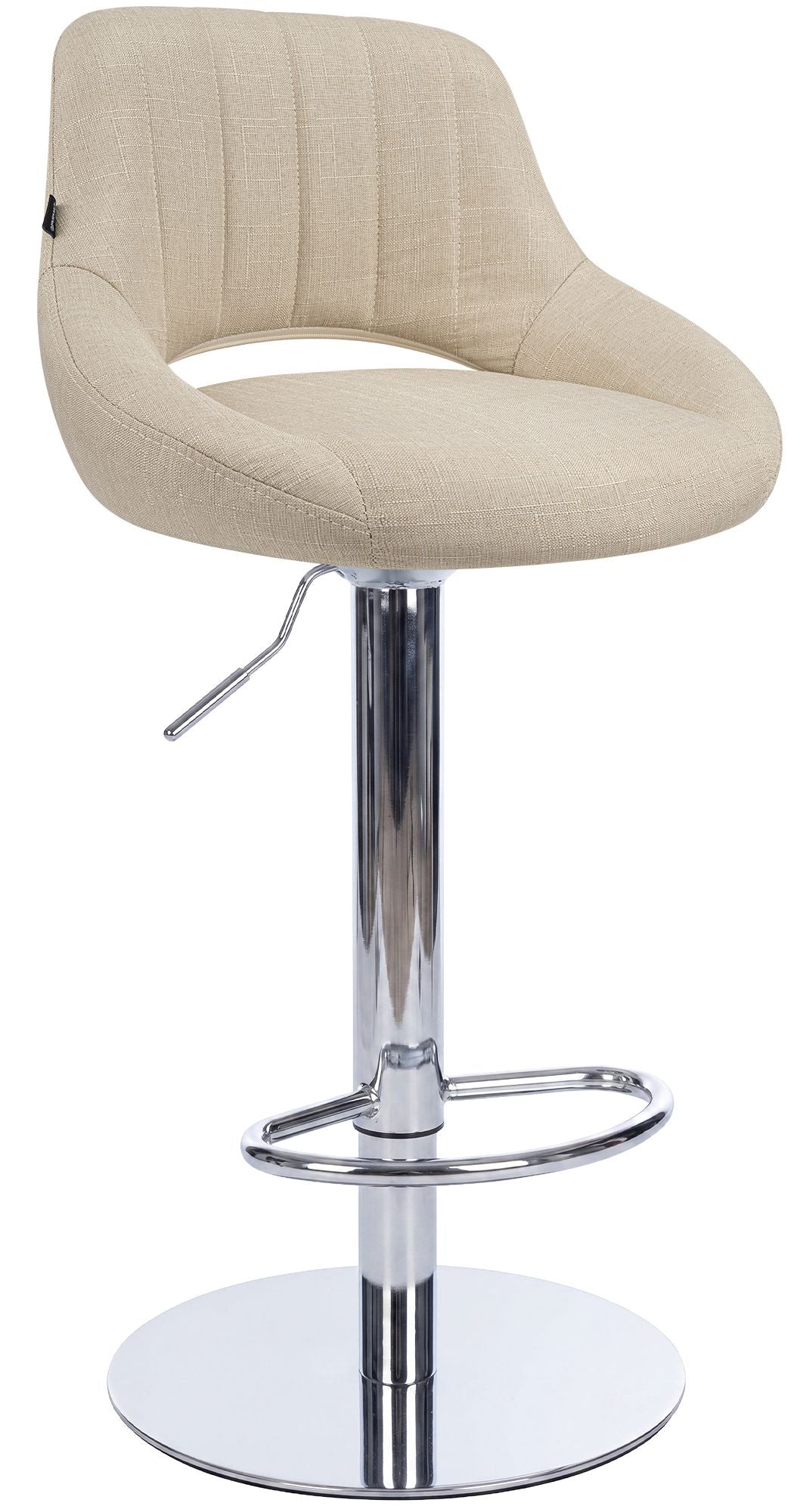 Barhocker Milet Chrom mit extra schwerem Standfuß
