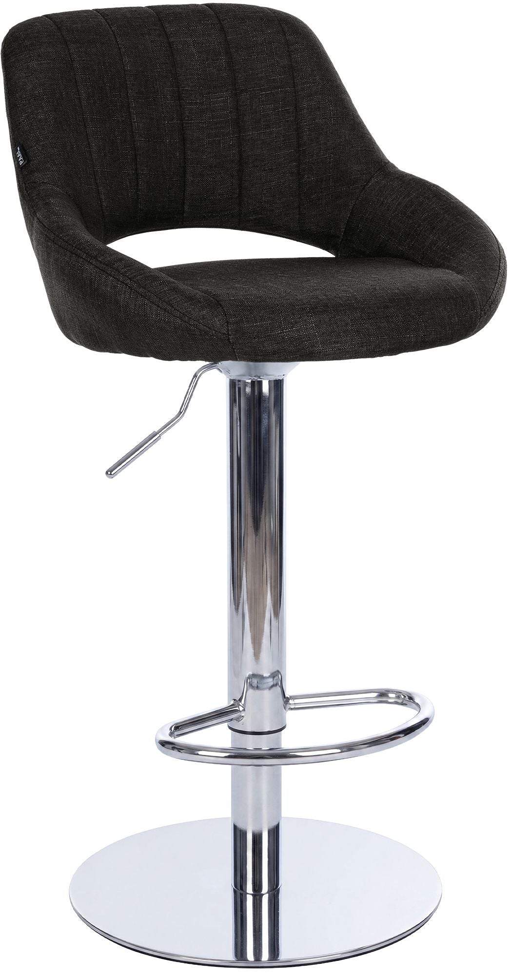Barhocker Milet Chrom mit extra schwerem Standfuß